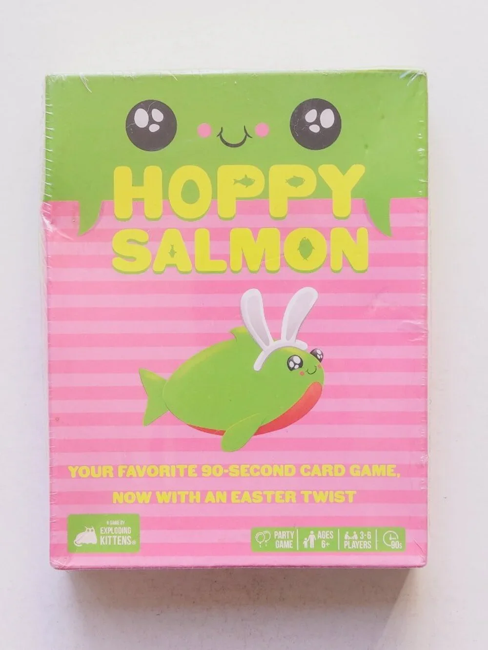 Exploding Kittens Hoppy Salmon Easter Card Game New Sealed 3-6 Players